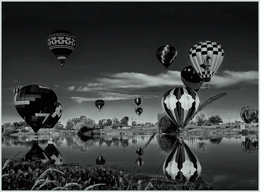 Balloons B & W